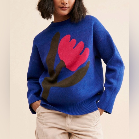 SCOTCH & SODA Blue Tulip Jumper Sweater - Picture 7 of 16